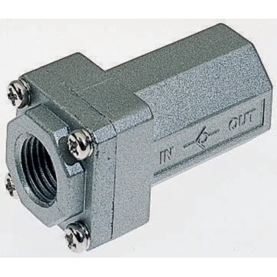 SMC Pneumatic Non Return Valve Threaded 1 MPa Maximum Pressure AK2000-02-X209