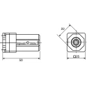 SMC Pneumatic Non Return Valve Threaded 1 MPa Maximum Pressure AK2000-02-X209