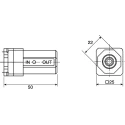 SMC Pneumatic Non Return Valve Threaded 1 MPa Maximum Pressure AK2000-02-X209
