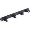 Molex CES Cable Organiser Cable Management Panel for Use with 19-Inch Rack, 1U Horizontal, 4 Rings 249-5573
