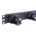 Molex CES Cable Organiser Cable Management Panel for Use with 19-Inch Rack, 1U Horizontal, 4 Rings 249-5573