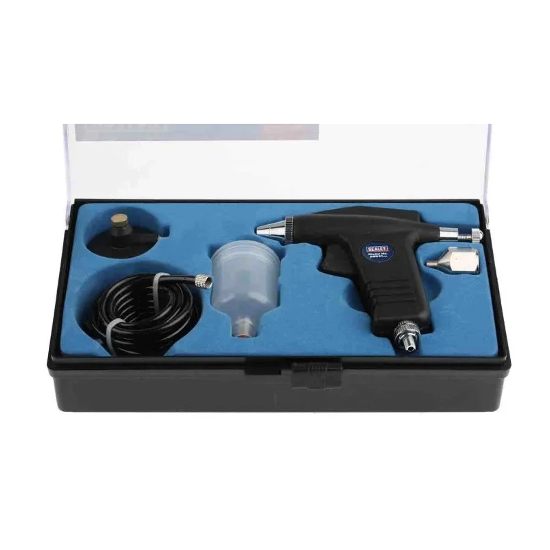RS PRO 1/4 in Air Inlet BSP Aluminium Spray Gun with 0.3 mm Stainless Steel Nozzle AB931