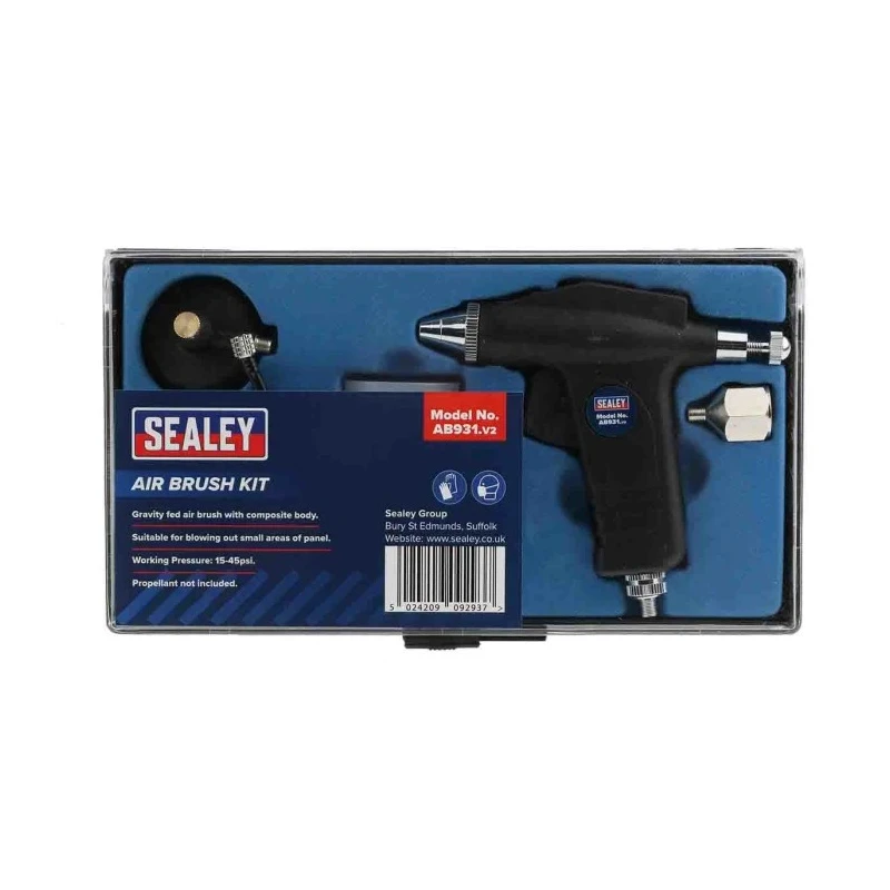 RS PRO 1/4 in Air Inlet BSP Aluminium Spray Gun with 0.3 mm Stainless Steel Nozzle AB931