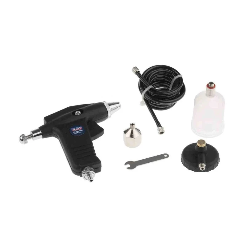 RS PRO 1/4 in Air Inlet BSP Aluminium Spray Gun with 0.3 mm Stainless Steel Nozzle AB931
