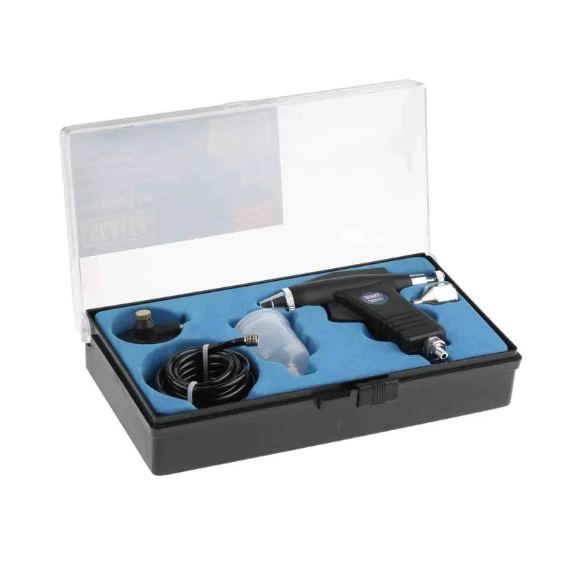 RS PRO 1/4 in Air Inlet BSP Aluminium Spray Gun with 0.3 mm Stainless Steel Nozzle AB931