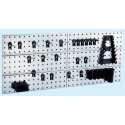 Raaco Steel, Polyamide, Polypropylene Wall Mount Tool Panel 1.56m Width 109659