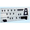 Raaco Steel, Polyamide, Polypropylene Wall Mount Tool Panel 1.56m Width 109659