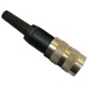 Gefran 5 Pole Straight DIN Connector DIN 43322 IP40 Cable Male CON011