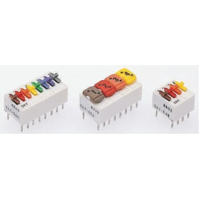 ERG Slide Rotary Coded DIP Switch Through Hole SDC 01 014 STD