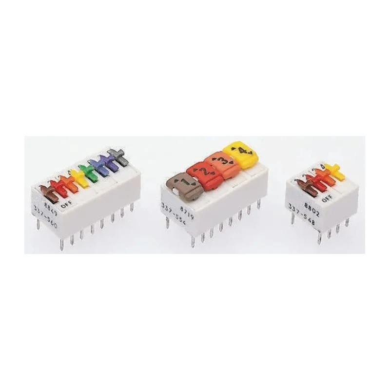 ERG Slide Rotary Coded DIP Switch Through Hole SDC 01 014 STD