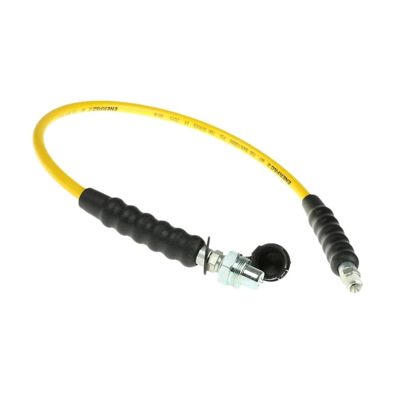 Enerpac H700 Polyurethane Thermoplastic Hydraulic Hose Assembly 6.4 mm ID Yellow 900 mm HC7203