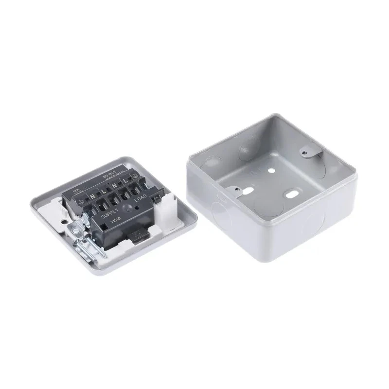 MK Electric 13A 1 Gang Fused Spur White High Gloss Screwless Logic PlusTM K986 ALM