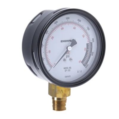 Enerpac 100 mm Dial Stainless Steel Case 1/2 in NPTF Pressure Gauge 700 bar GP10S
