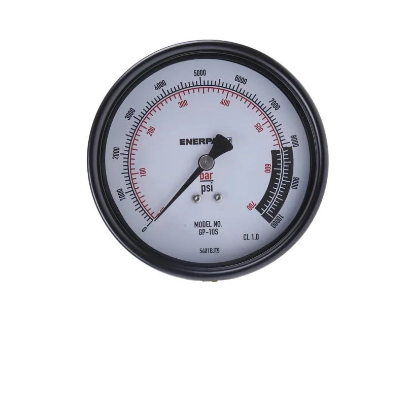 Enerpac 100 mm Dial Stainless Steel Case 1/2 in NPTF Pressure Gauge 700 bar GP10S