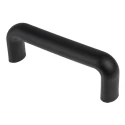 RS PRO Matt Black Polyamide Arch Shape Plastic Handle 50 mm Height, 25 mm Width, 148 mm Length 456-529