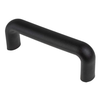 RS PRO Matt Black Polyamide Arch Shape Plastic Handle 50 mm Height, 25 mm Width, 148 mm Length 456-529