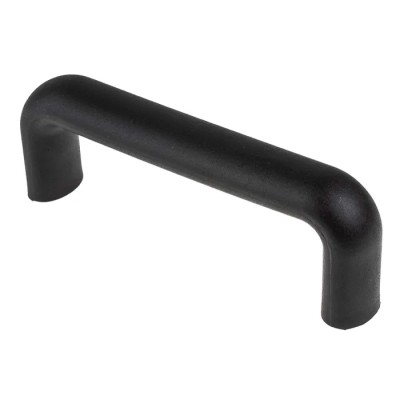 RS PRO Matt Black Polyamide Arch Shape Plastic Handle 50 mm Height, 25 mm Width, 148 mm Length 456-529