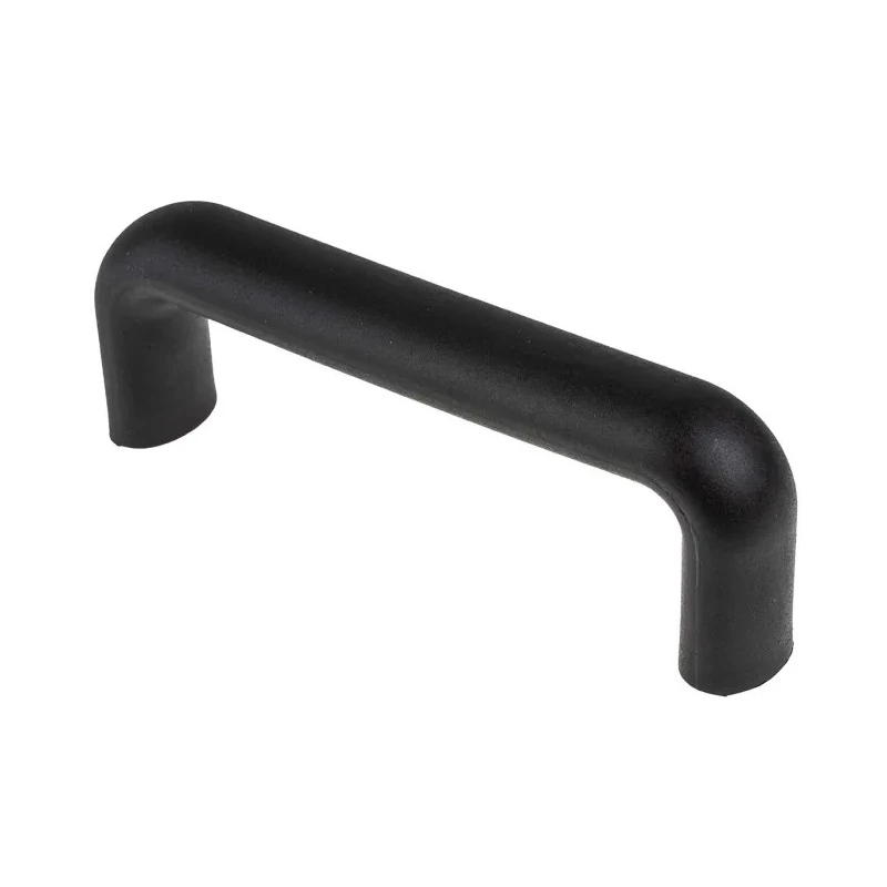 RS PRO Matt Black Polyamide Arch Shape Plastic Handle 50 mm Height, 25 mm Width, 148 mm Length 456-529