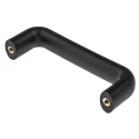 RS PRO Matt Black Polyamide Arch Shape Plastic Handle 50 mm Height, 25 mm Width, 148 mm Length 456-529