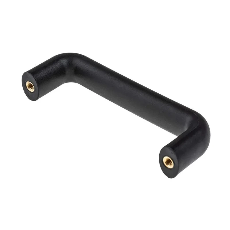 RS PRO Matt Black Polyamide Arch Shape Plastic Handle 50 mm Height, 25 mm Width, 148 mm Length 456-529