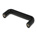 RS PRO Matt Black Plastic Arch Shape Handle 50mm Height, 25mm Width, 134mm Length 456-557