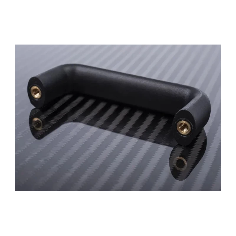 RS PRO Matt Black Plastic Arch Shape Handle 107 mm Length, 40.5 mm Height, 20 mm Width 456-551