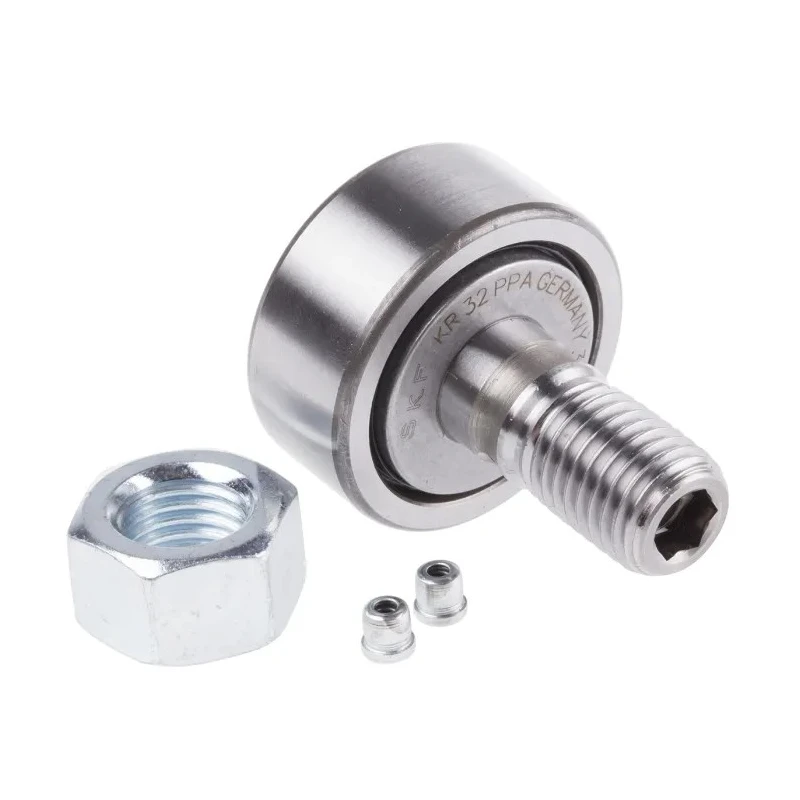 SKF Roller Stud Cam Follower Diameter 32mm Bore 12mm Static Load Rating 8.5kN Dynamic Load Rating 6.44kN KR 32 PP
