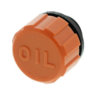 Elesa Hydraulic Breather Cap 31 mm Diameter G Thread Size Polyamide Cap Material Orange Colour 120°C Max Operating 54101