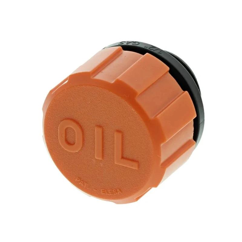 Elesa Hydraulic Breather Cap 31 mm Diameter G Thread Size Polyamide Cap Material Orange Colour 120°C Max Operating 54101