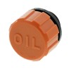 Elesa Hydraulic Breather Cap 31 mm Diameter G Thread Size Polyamide Cap Material Orange Colour 120°C Max Operating 54101