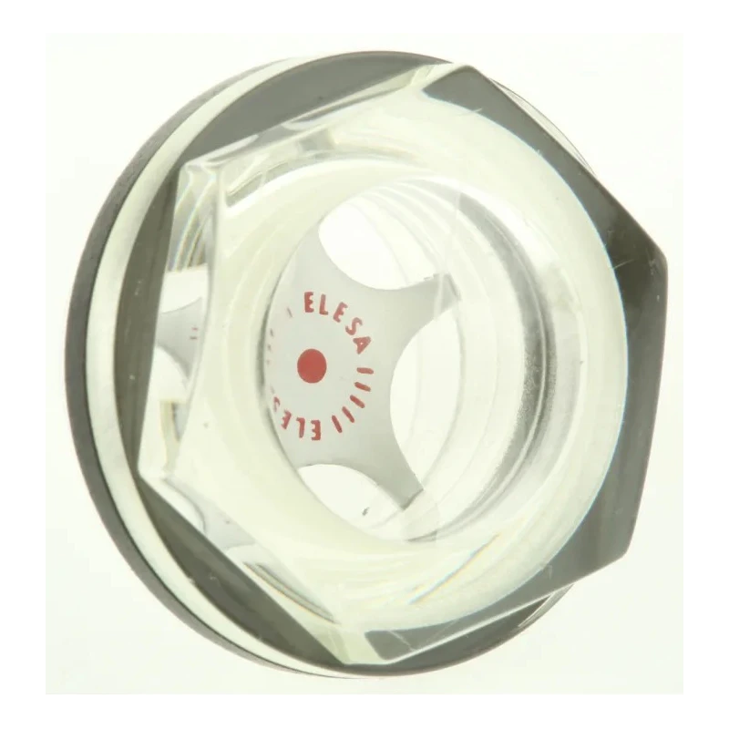 Elesa Liquid Level Indicator with Metric BSP Thread Connection, Polyamide Housing, Halogenated Nitrile Rubber Seal 13691