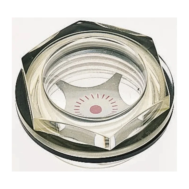 Elesa Liquid Level Indicator with Connection Thread Standard G and Size G 1 to 1/4 in, Maximum Operating Temperature 13761