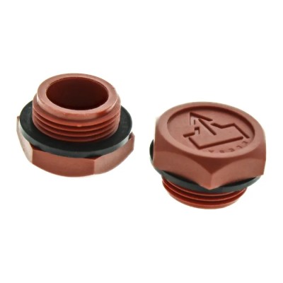 Elesa Hydraulic Blanking Plug Metric Thread G (BSP) Thread DIN, Fibreglass Reinforced Polyamide Technopolymer, 20mm 59980