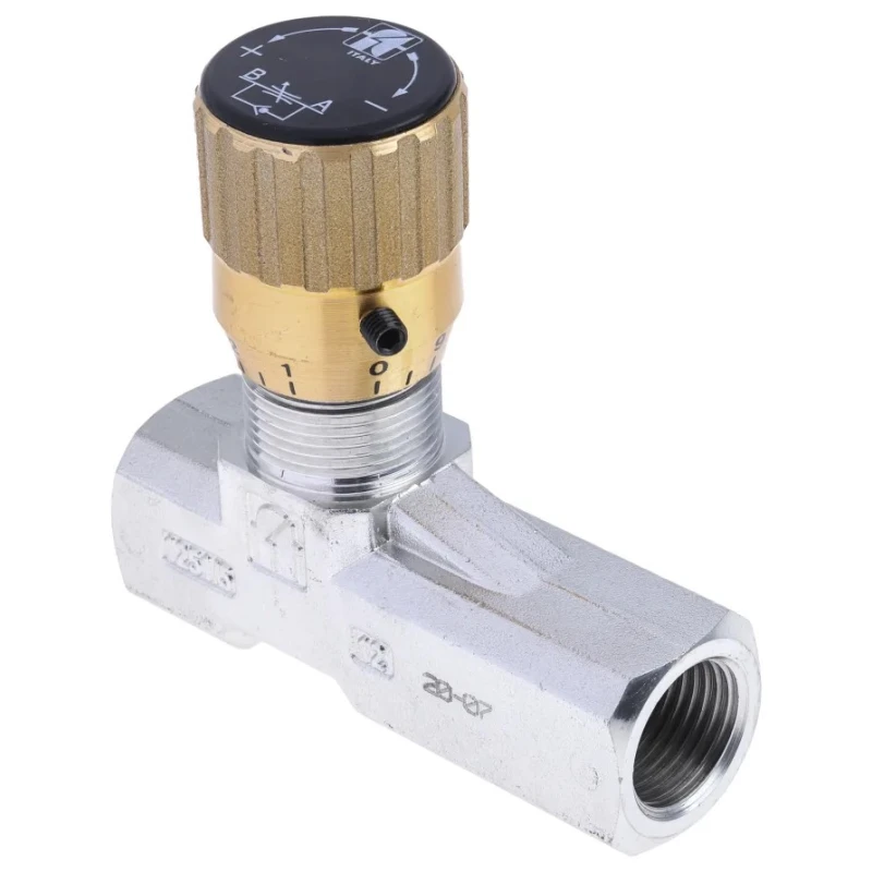 RS PRO In Line Mount Mounting Hydraulic Flow Control Valve, G Thread, 210 bar, 50 L/min 283-4035