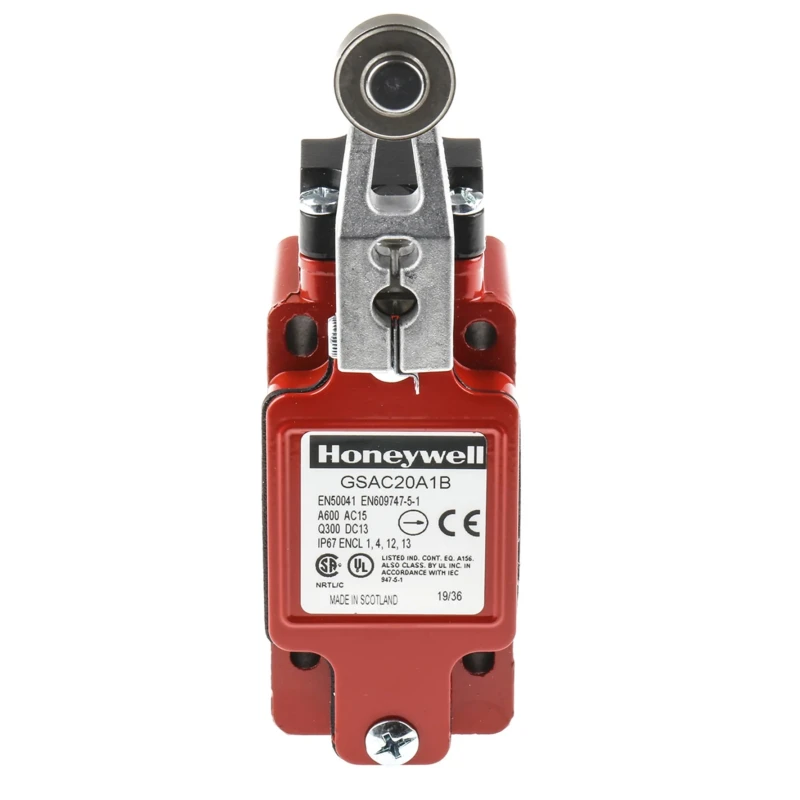 Honeywell Technologies GSA Series Roller Limit Switch, DPDT, IP67, Metal Housing, 600V AC, 6A GSAC20A1B