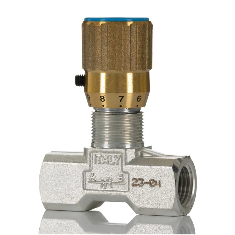 RS PRO In Line Mount Mounting Hydraulic Flow Control Valve BSP 1/4 in 210 bar 20L/min 283-8289