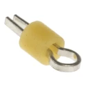 RS PRO Yellow Insulated Terminal Post Phosphor Bronze Body 1.32 mm Hole Diameter 262-2056