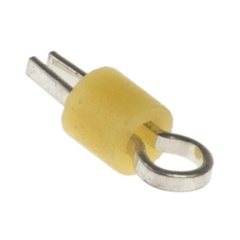 RS PRO Yellow Insulated Terminal Post Phosphor Bronze Body 1.32 mm Hole Diameter 262-2056