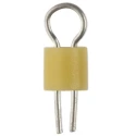 RS PRO Yellow Insulated Terminal Post Phosphor Bronze Body 1.32 mm Hole Diameter 262-2056