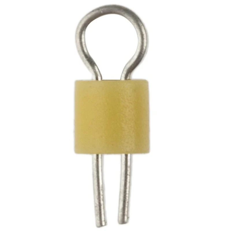 RS PRO Yellow Insulated Terminal Post Phosphor Bronze Body 1.32 mm Hole Diameter 262-2056