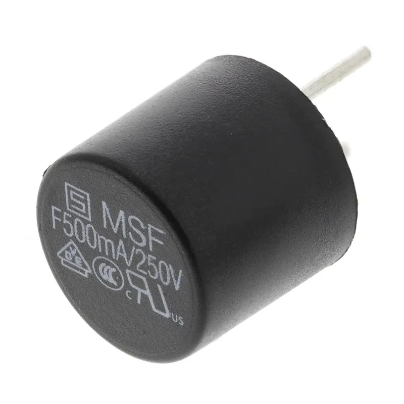 Schurter Non-Resettable Fuse Radial 500mA 250V AC Fast Acting Thermoplastic Body MSF 250 Series 0034.6011