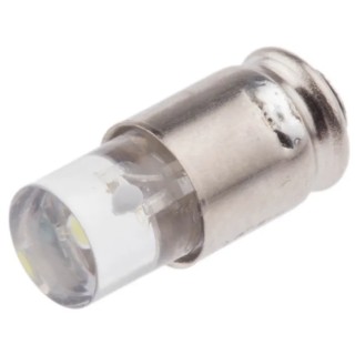 Marl White Indicator Lamp Single Chip Midget Groove Base 4.9 mm Diameter 205-997-23-38
