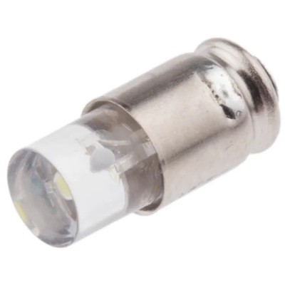 Marl White Indicator Lamp Single Chip Midget Groove Base 4.9 mm Diameter 205-997-23-38