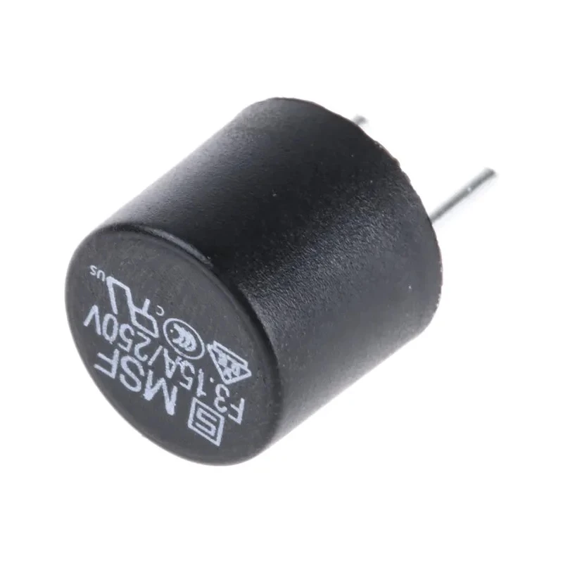 Schurter Non-Resettable Fuse Radial 3.15A 250V AC Fast Acting Thermoplastic Body 0034.6019