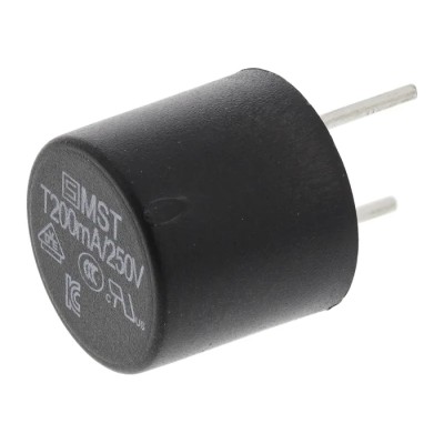Schurter Non-Resettable Fuse Radial Lead 200mA 250V AC Thermoplastic Body MST 250 Model 0034.6608