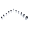 Bahco 16-Piece 1/4 in 6 Point Standard Socket Set Chrome Finish Alloy Steel Drive 1/4 in 6715MGS
