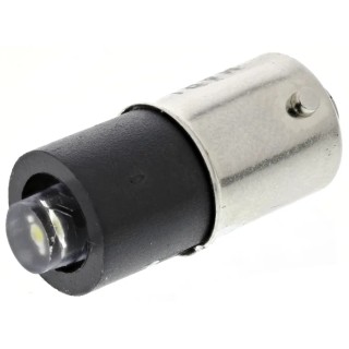 Marl White Indicator Lamp Single Chip, BA9 Base, 4.9 mm Diameter 215-997-23-38