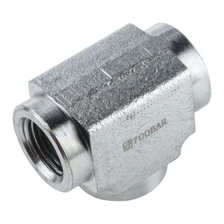 Enerpac High Pressure Female Tee Hydraulic Fitting 3/8in-18 NPTF Threads FZ1612