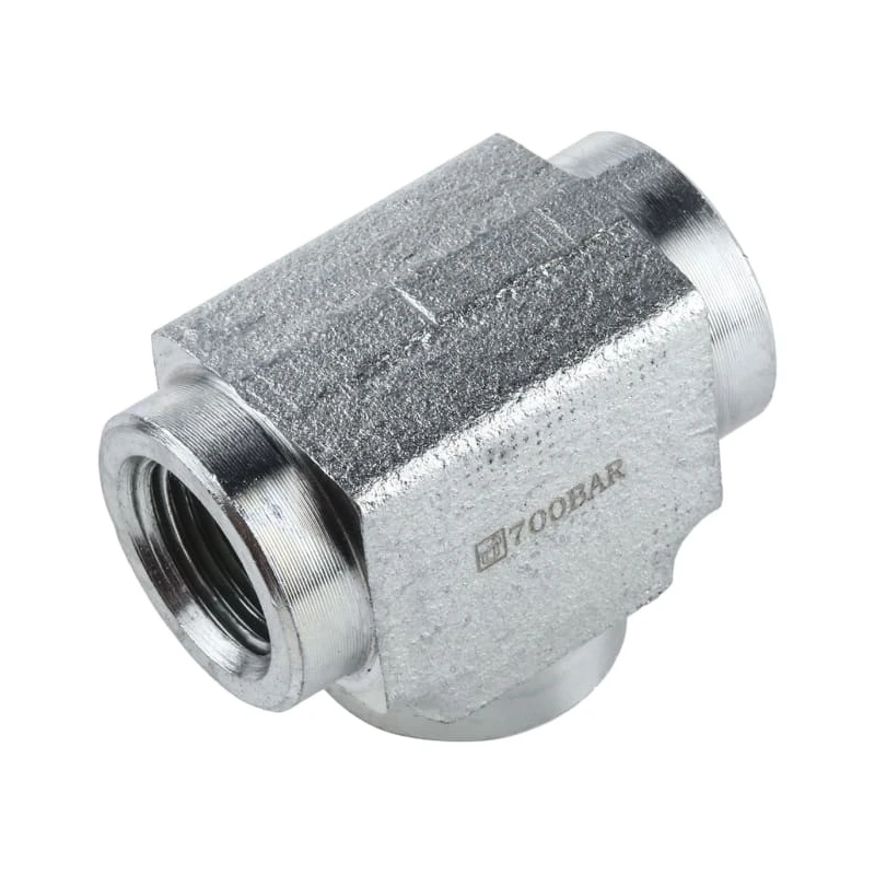 Enerpac High Pressure Female Tee Hydraulic Fitting 3/8in-18 NPTF Threads FZ1612