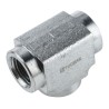 Enerpac High Pressure Female Tee Hydraulic Fitting 3/8in-18 NPTF Threads FZ1612